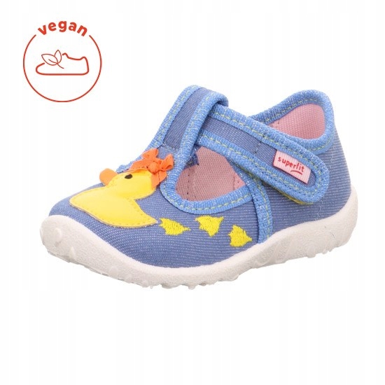 Pantofle Tekstylne Kapcie Superfit Spotty Duck Kaczuszka R.24