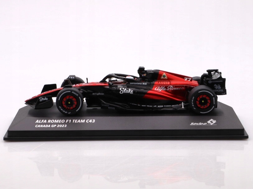 Model samochodu Alfa Romeo C43 #77 Bottas Barhein GP - 2023 Solido 1:43 Stan opakowania oryginalne
