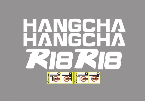 Samolepky s lepením Hangcha R18