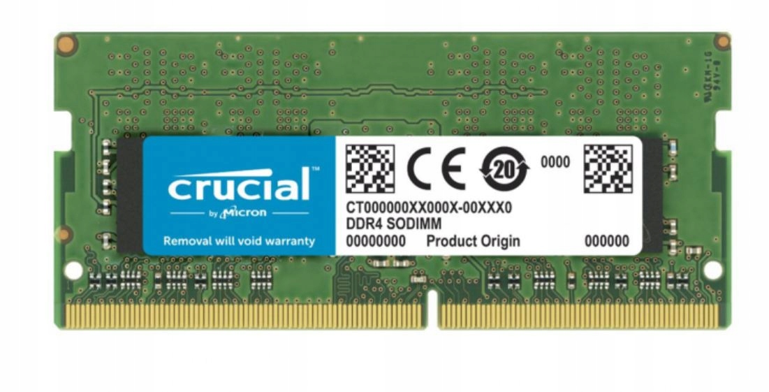 

Crucial Pamięć DDR4 Sodimm 32GB/3200 (1*32GB) CL22