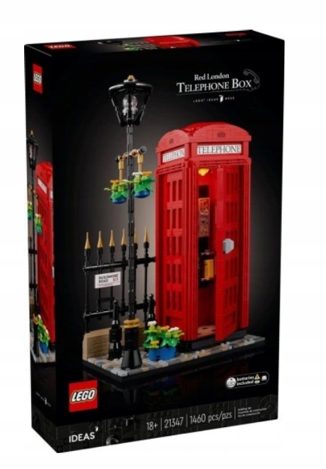 Lego 21347 Ideas Červená Londýnská Telefonní Budka