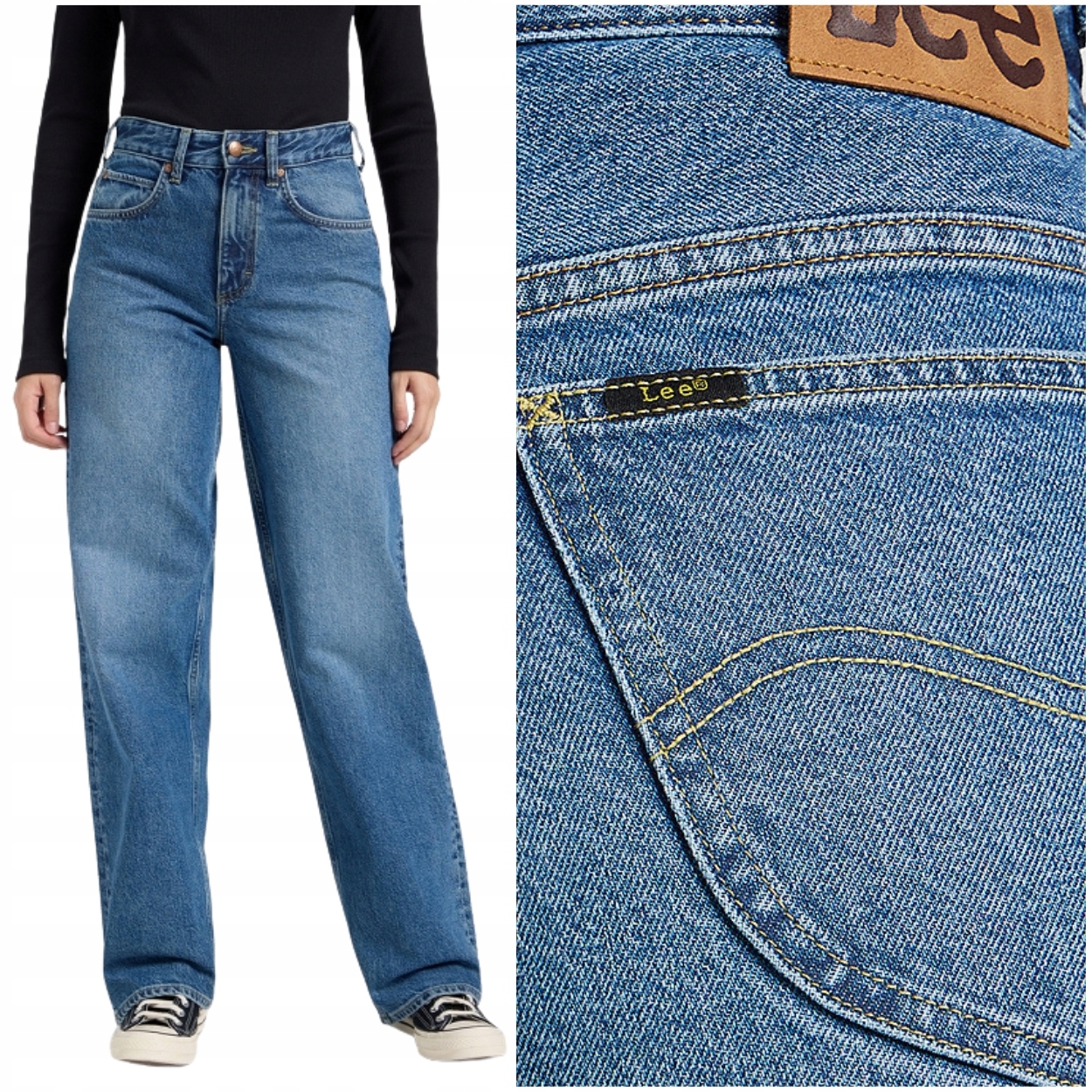Lee Rider Loose In Too Deep vysoké volné dámské džínové kalhoty W31 L33