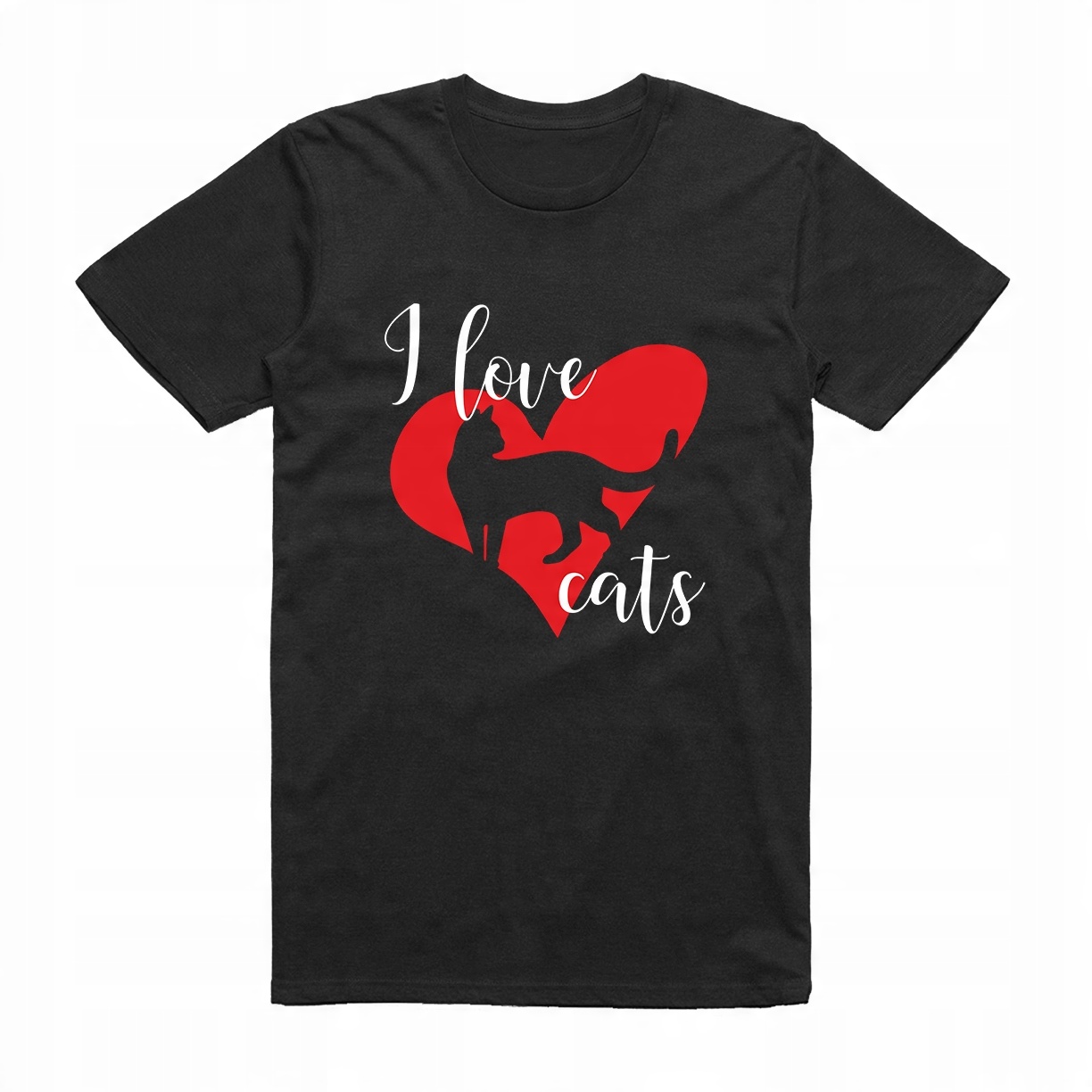 

M - Koszulka T-shirt Kocham Koty Kot Z Kotem Cats