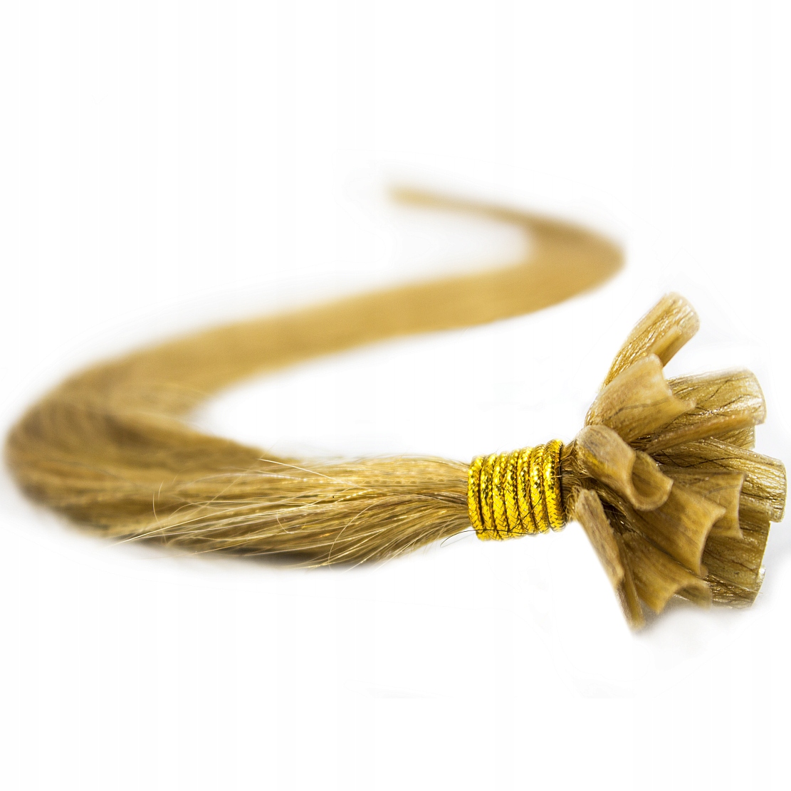 Vlasy Na Keratin Pramínky Přírodní Šupina Keratin 60 CM teplá blond 14