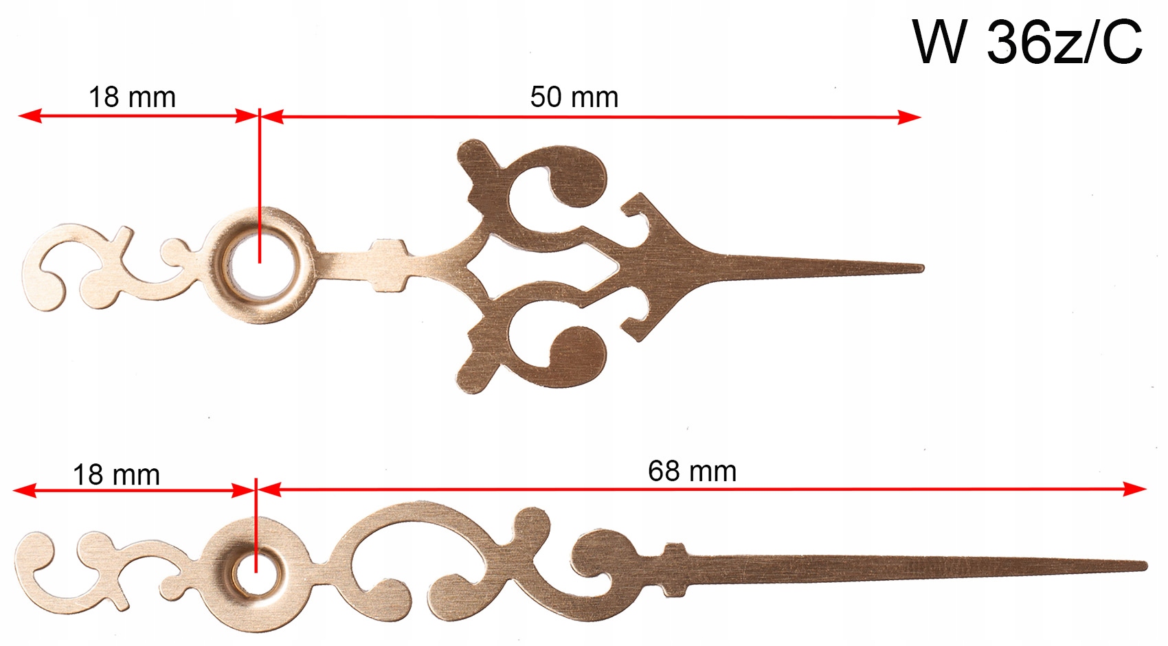 

Wskazówki Do Zegara Mechanizm Kwarcowy w36z/C