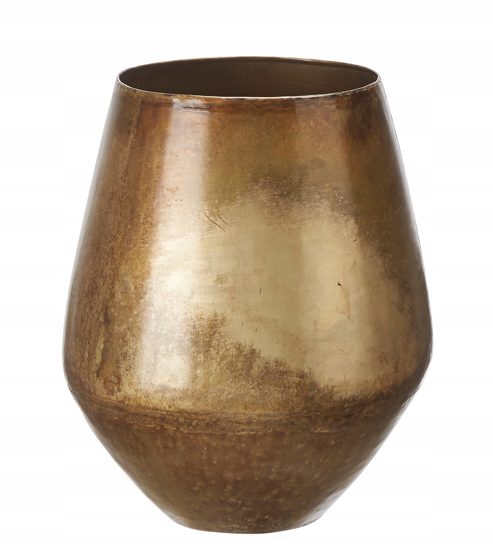 Doniczka Metalowa Antycznty Złoty Osłonka 34x28cm