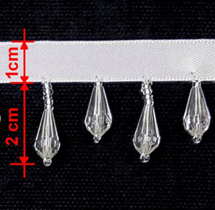 Taśma Koraliki , Kryształki , do firan zasłon itp Kod producenta 12