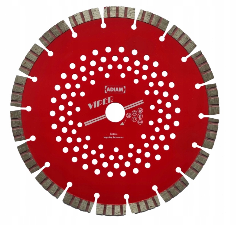 

Tarcza diamentowa Adiam Viper 350mm x 25,4mm Beton