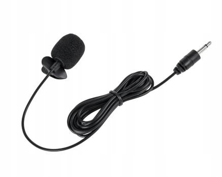 Mikrofon z klipsem jack 2,5mm 2m do radia samochodowego