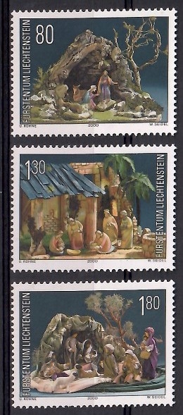 Liechtenstein 2000 Mi 1249-1251 Czyste **