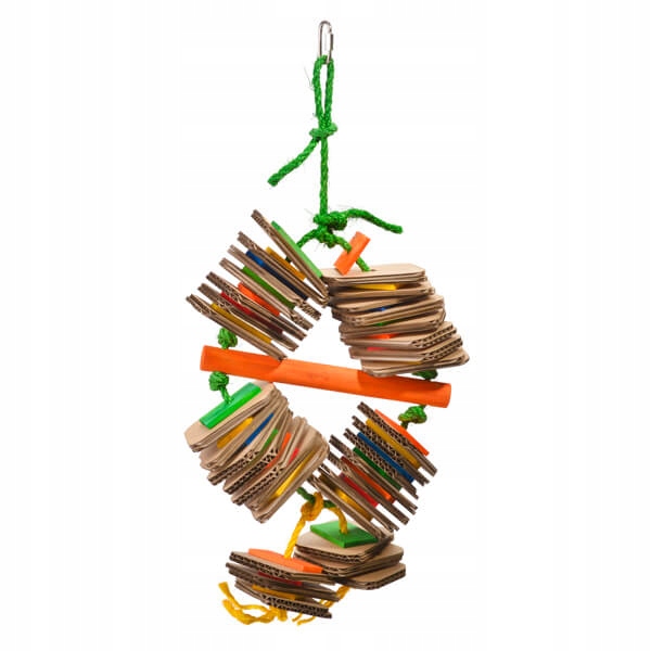 Levně TekturLove – hračka pro papoušky vyrobená z hrubé lepenky