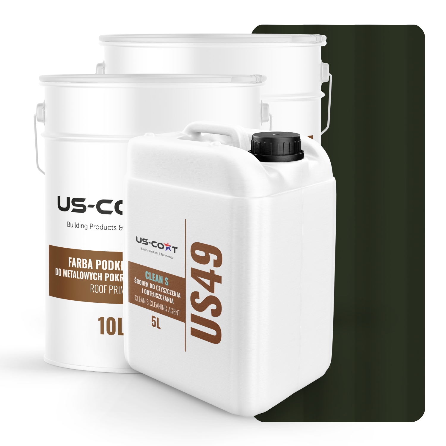 Farba Na Strechu Kovovú Základ Odmasňovač Fľašová Zelená RAL6007 74m2 Matná