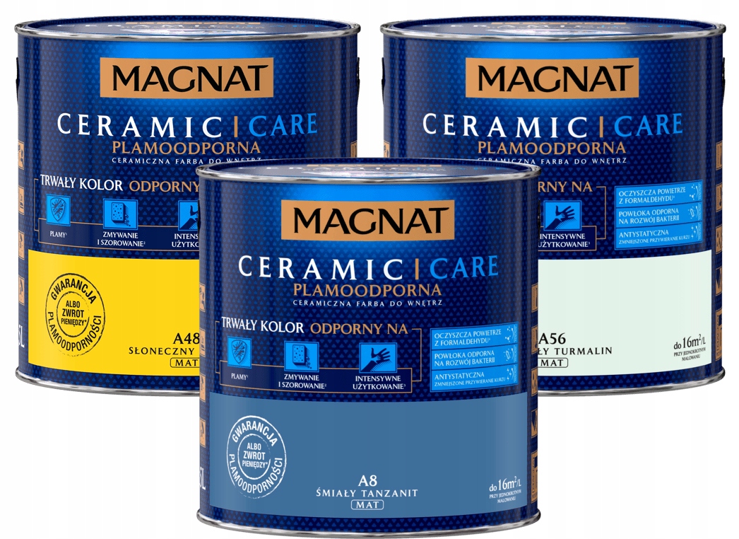 FARBA CERAMICZNA MAGNAT CERAMIC CARE KOLORY 2,5L (MAGCAR25) • Cena, Opinie • Farby 10454760853