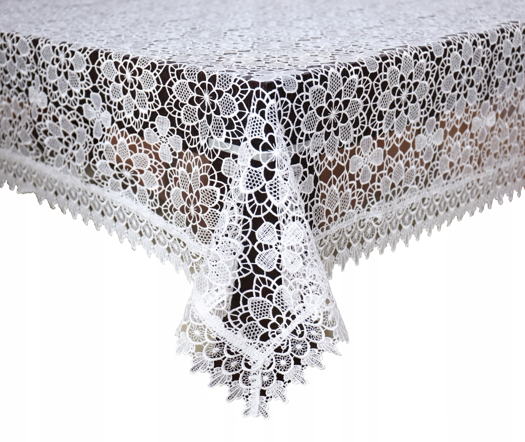 

Obrus Z Gipiury 110x160 Biały Na Stół Dekoracyjny