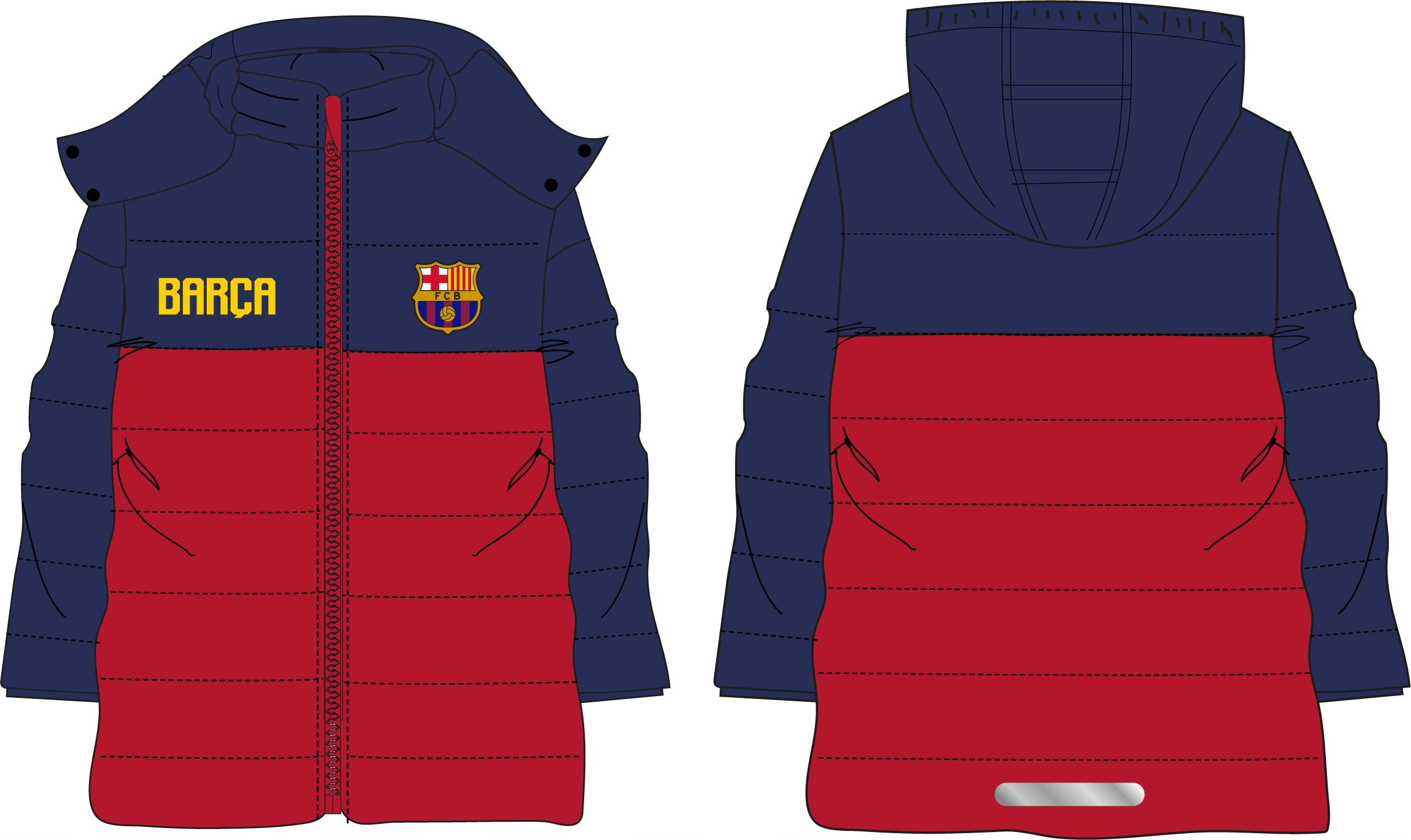 

Kurtka Zimowa Fc Barcelona 128 Granatowa/Czerwona
