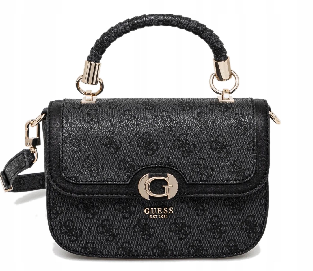 Malá Logovaná Kabelka Kufřík Přes Rameno Eko Kůže Kabelka Přes Rameno Dámská Guess