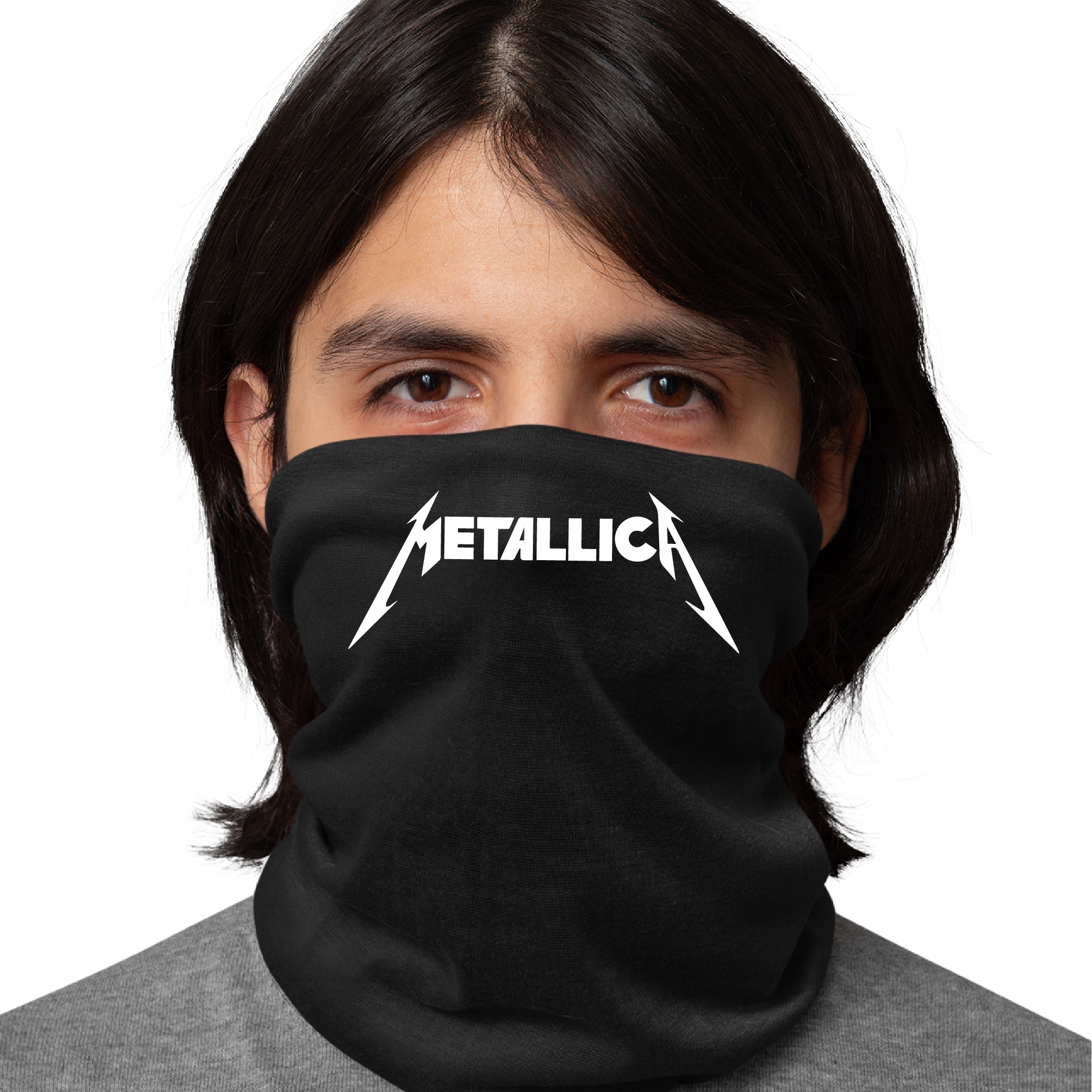 KOMIN CHUSTA BANDAMA Z NADRUKIEM ZESPÓŁ METALLICA