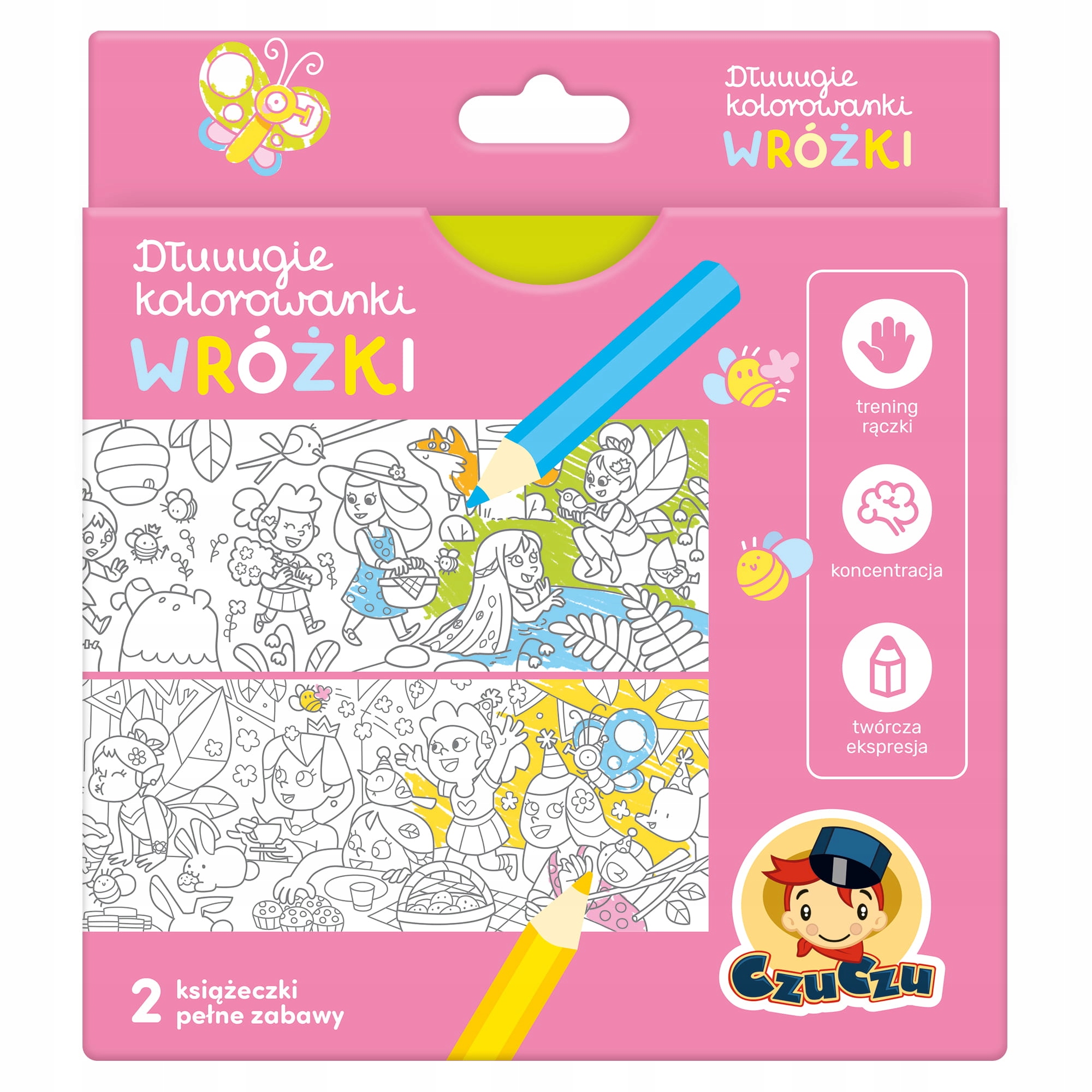 

Czuczu Dłuuugie Kolorowanki Wróżki 4+