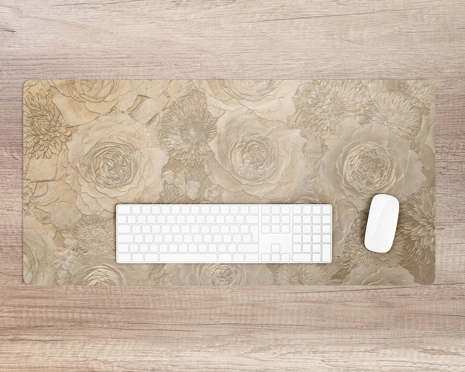 Mata ochronna na biurko Wytłoczone róże 100x50 cm Marka Coloray