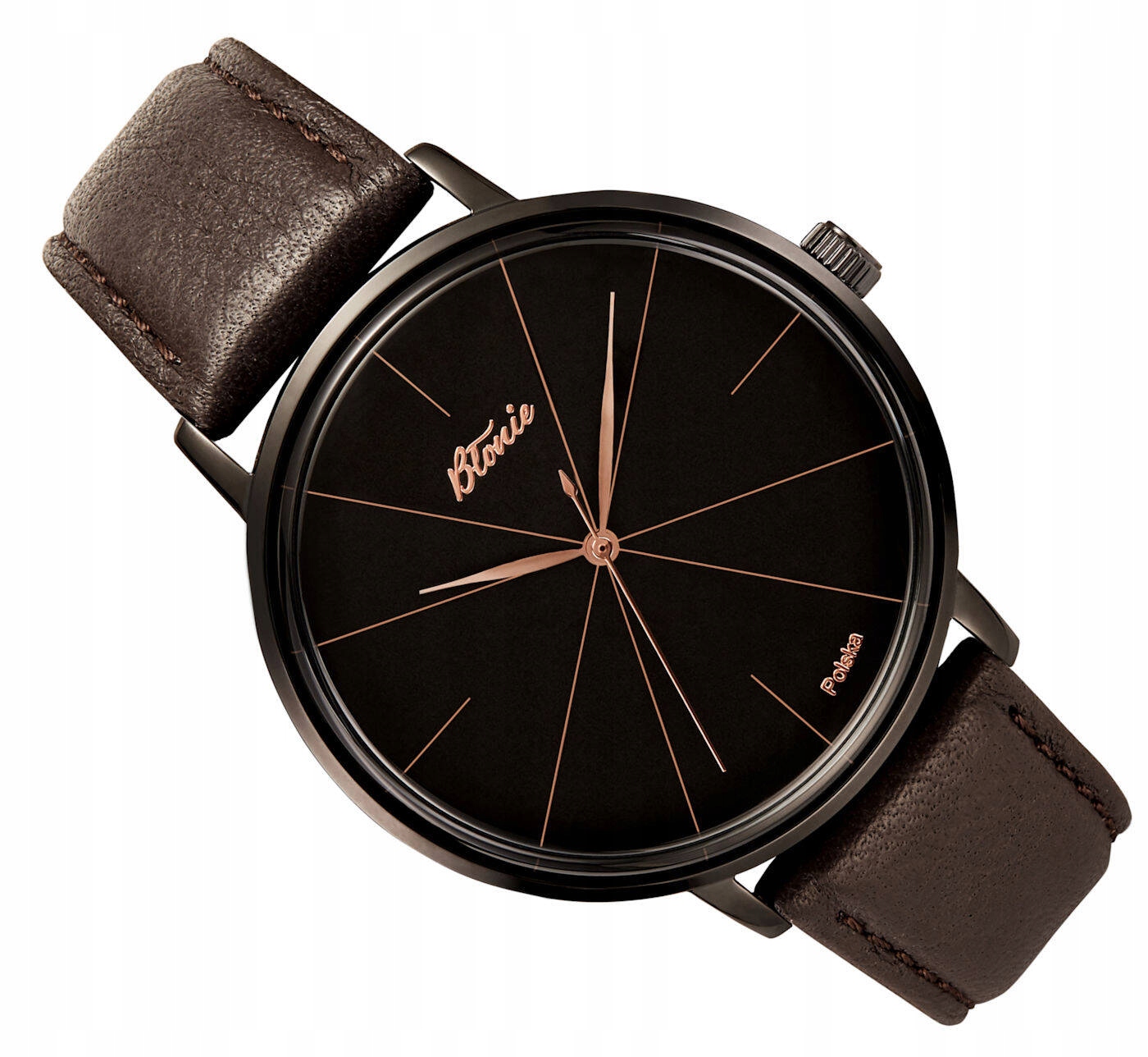 Pánské Klasické Elegantní Polský Hodinky Błonie Zodiac Eben