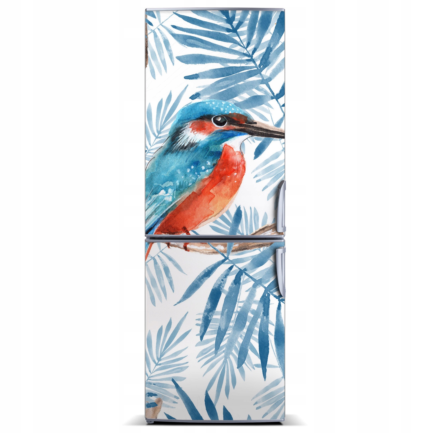 

Naklejka Magnes na lodówkę Ptaki i liście 60x180