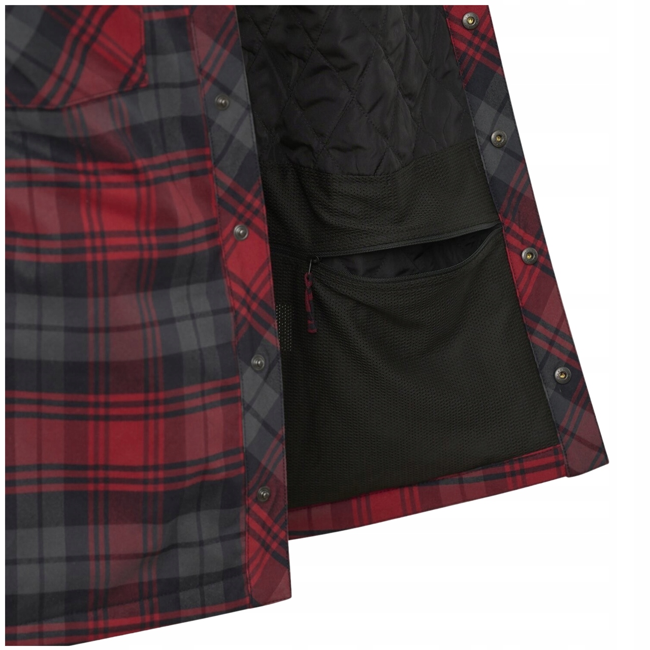 Koszula Męska w Kratę Kurtka Ocieplana WINTER WARDEN HELIKON Niebieska S Materiał dominujący Poliester