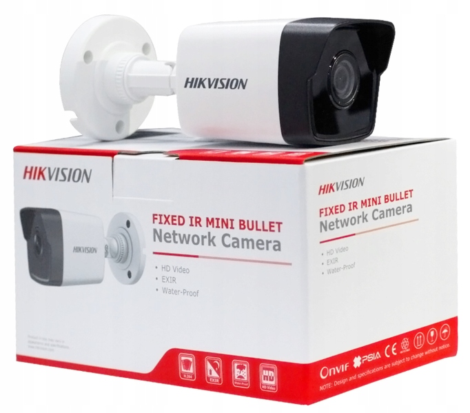 Vonkajšia Ip kamera 4Mpx 2K+ Hikvision PoE Široký uhol 2.8 mm