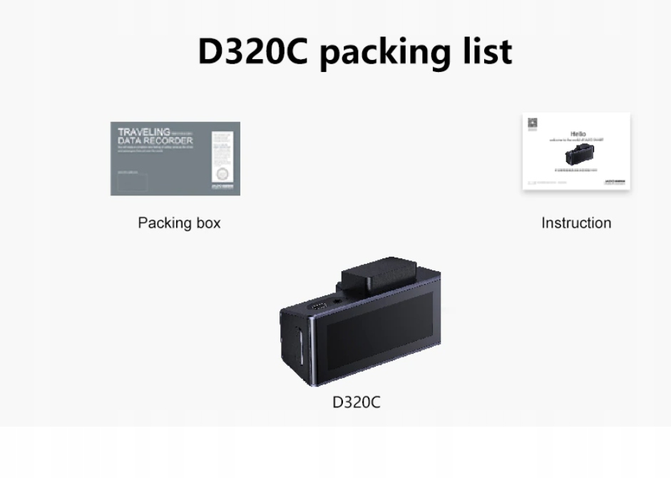 KAMERA SAMOCHODOWA WIDEOREJESTRATOR JADO D320C Komunikacja GPS