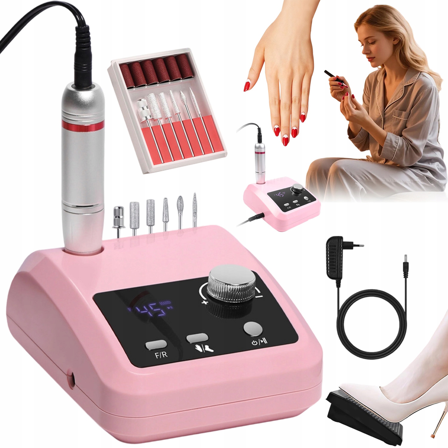 Pilník Sada Na Manikúru Pedikúra Beautural Řezačka Bruska