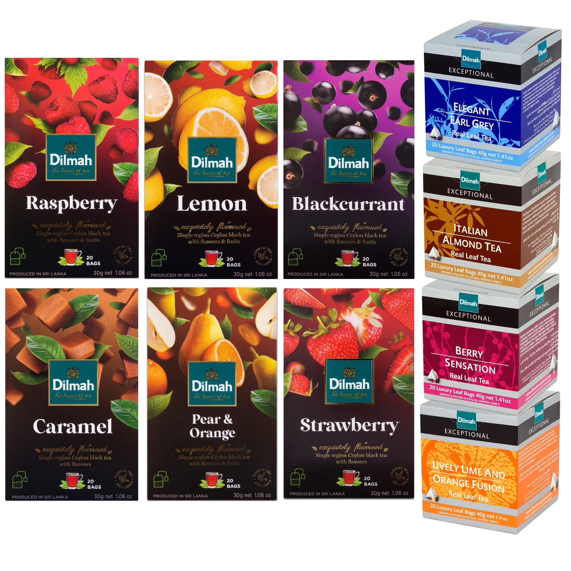 Zestaw Degustacyjny 10 Smaków Herbata Dilmah Czarna 10x20 Torebek