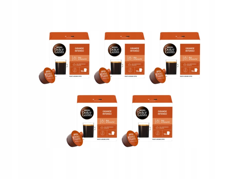 Kapsułki Nescafe Grande Intenso do ekspresu Nescafe Dolce Gusto 5szt
