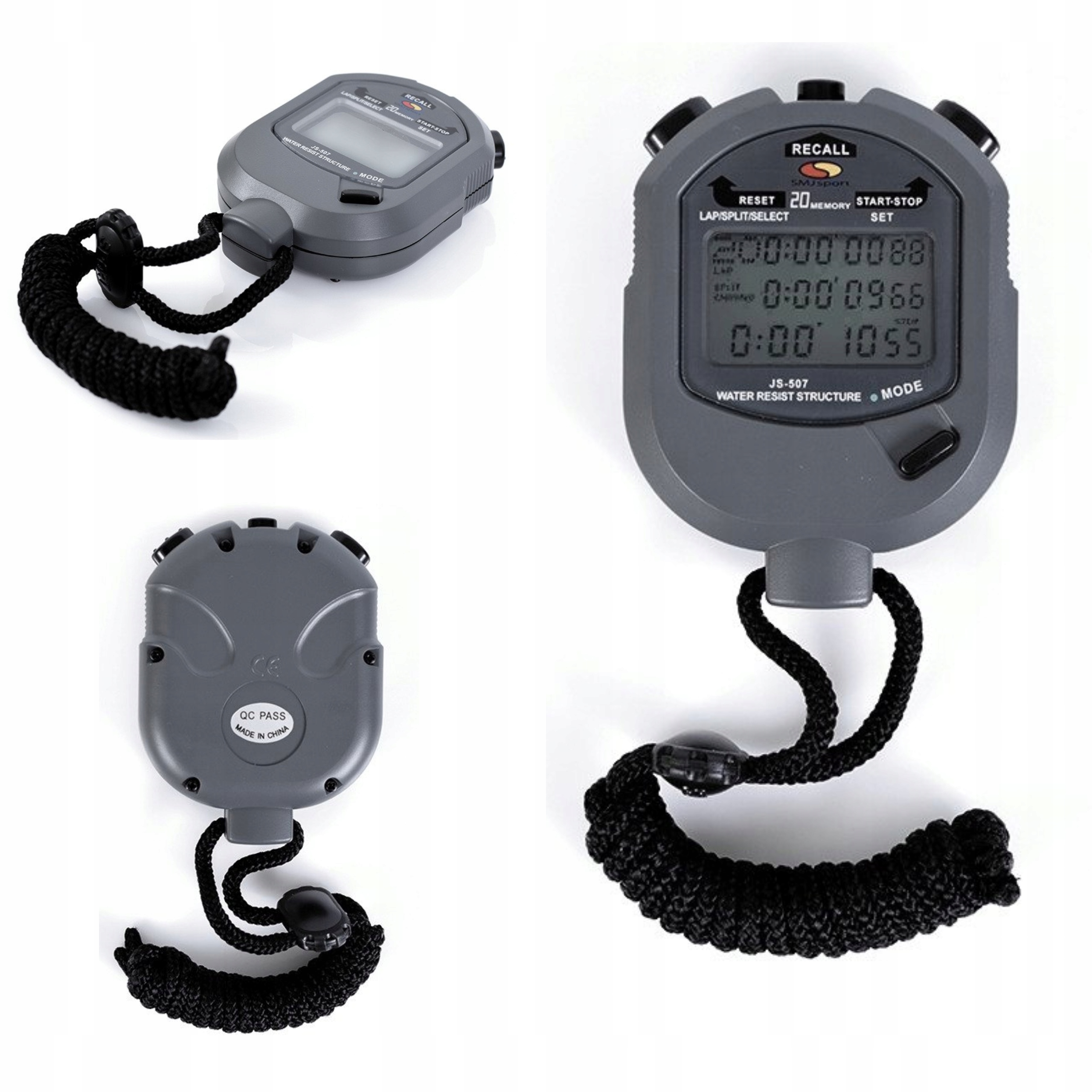 Stoper Smj Sport 20 Pamięci Czasów Interwały Międzyczasy Tempo