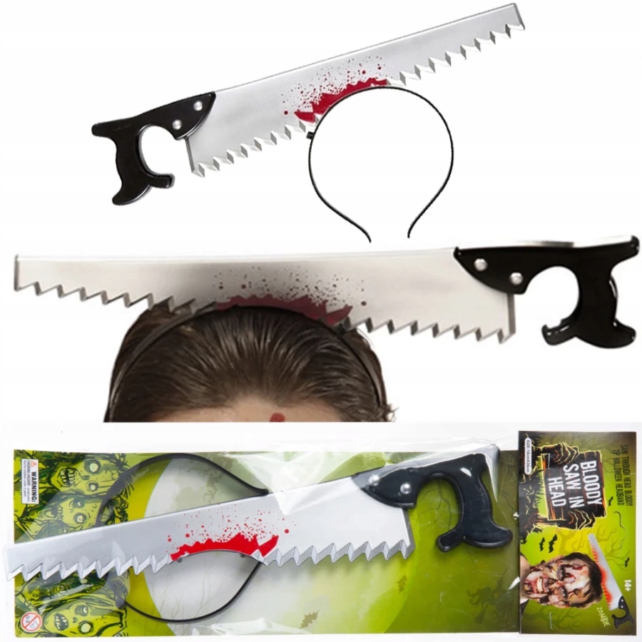 

Opaska Z Piłą Przebranie Karnawał Krew Horror