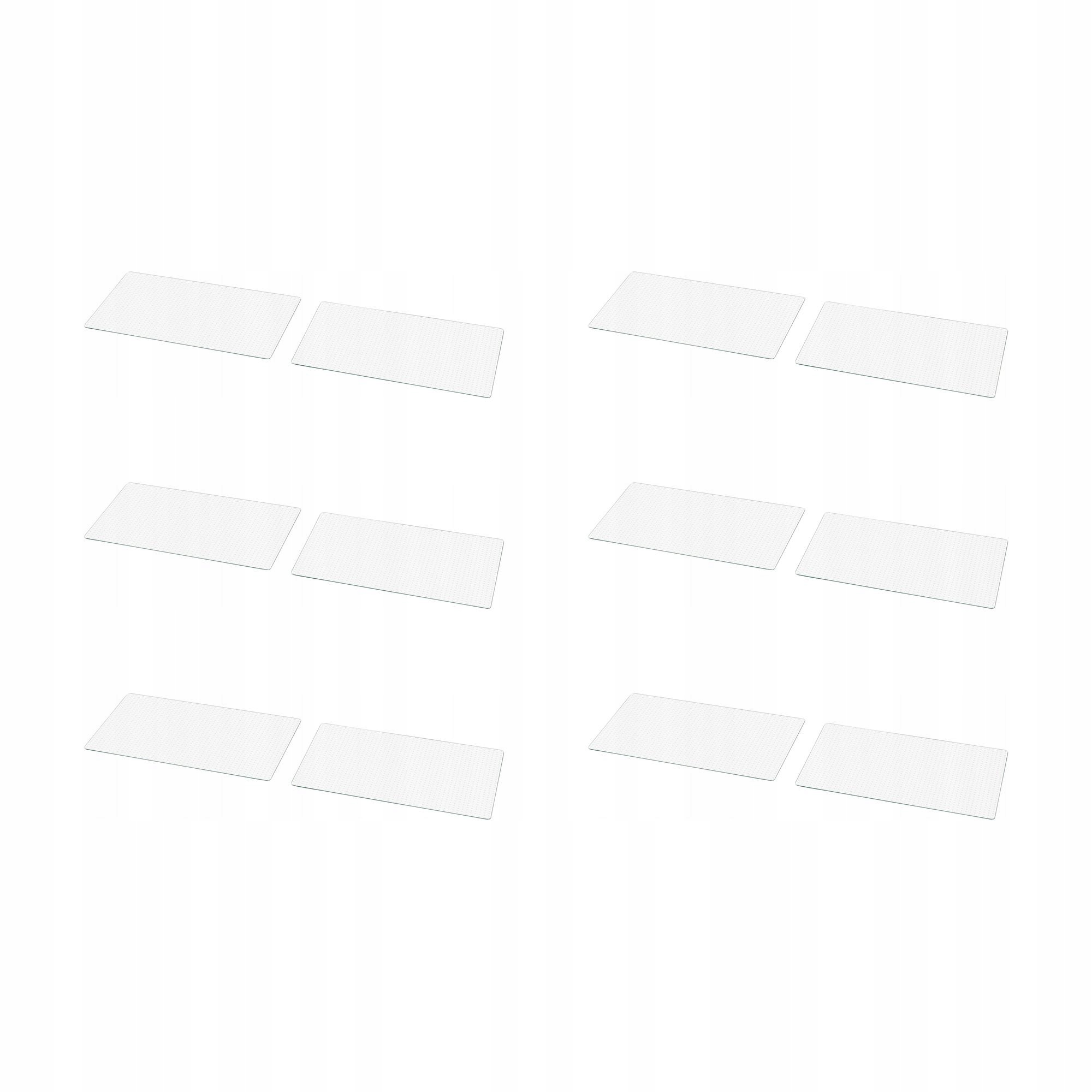 6 ks Kryt varné desky sklo 52x30 cm Insug