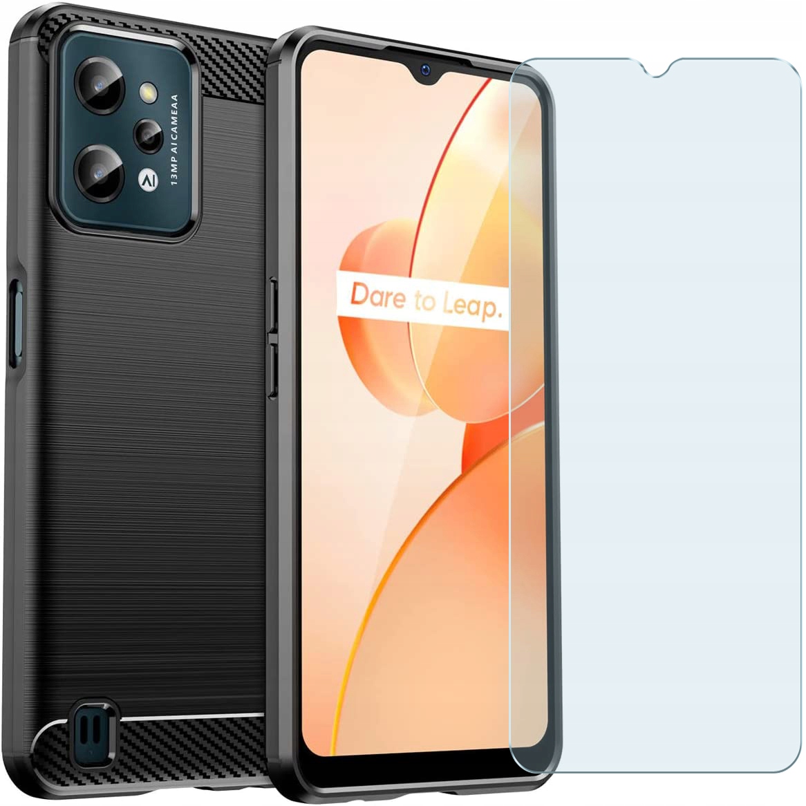 

Etui na Realme C31 Karbon Case Slim+ Szkło