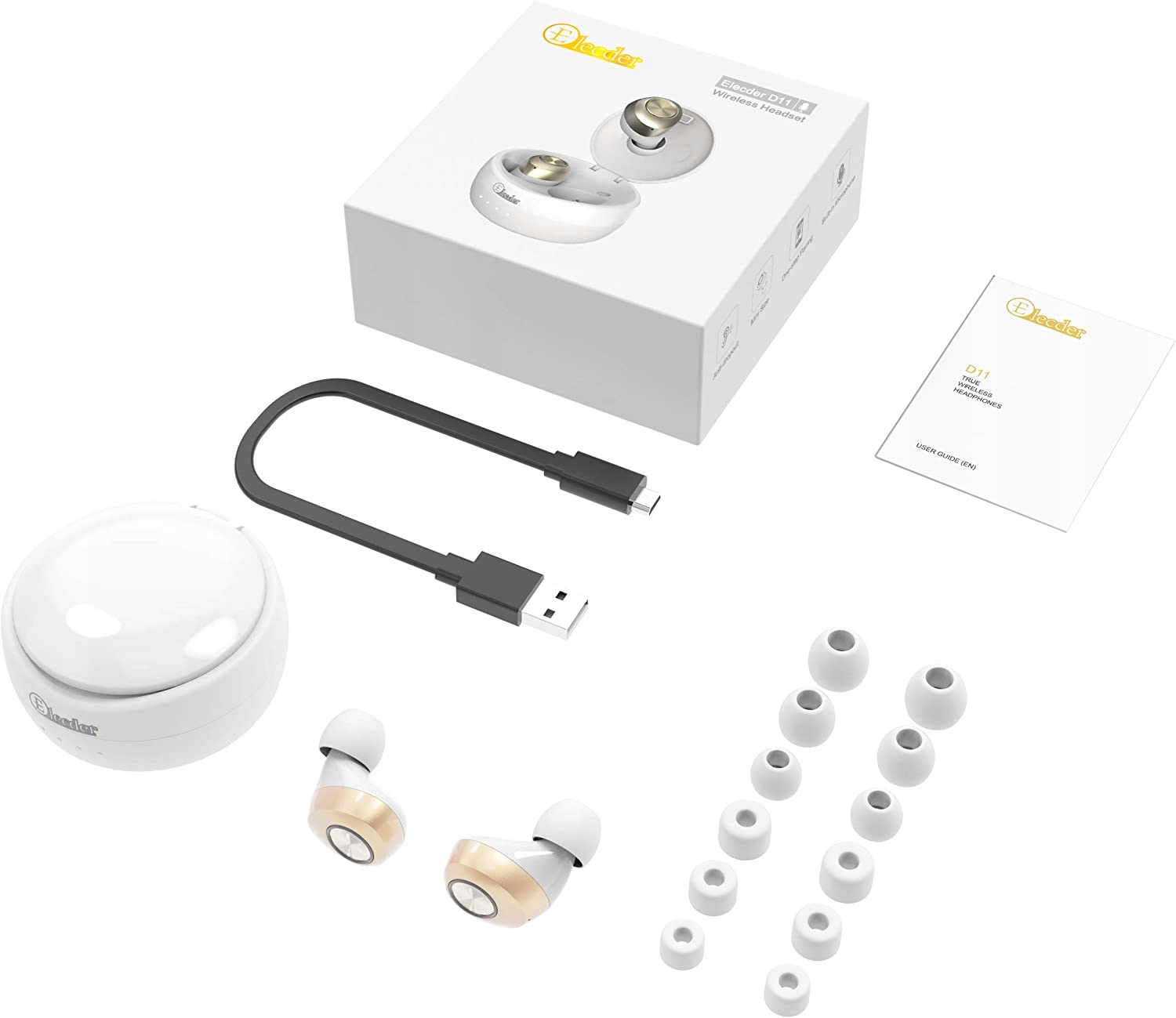 ELECDER D11bezprzewodowe słuchawki Bluetooth 5.0 Model T23