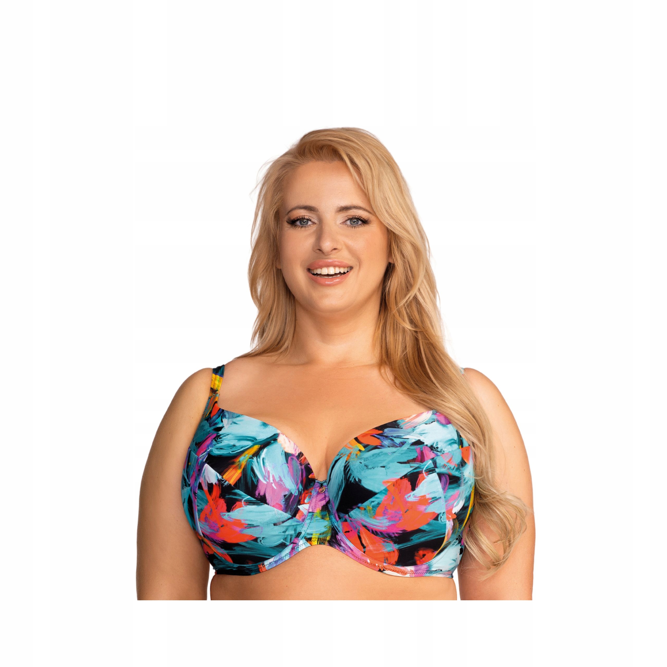 Podprsenka plavková 70L horní část oblečení barevná vyztužená Barbad