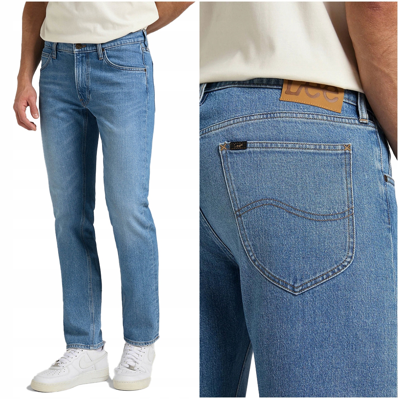 

Lee Daren Zip Fly Męskie Spodnie Jeansowe W34 L32