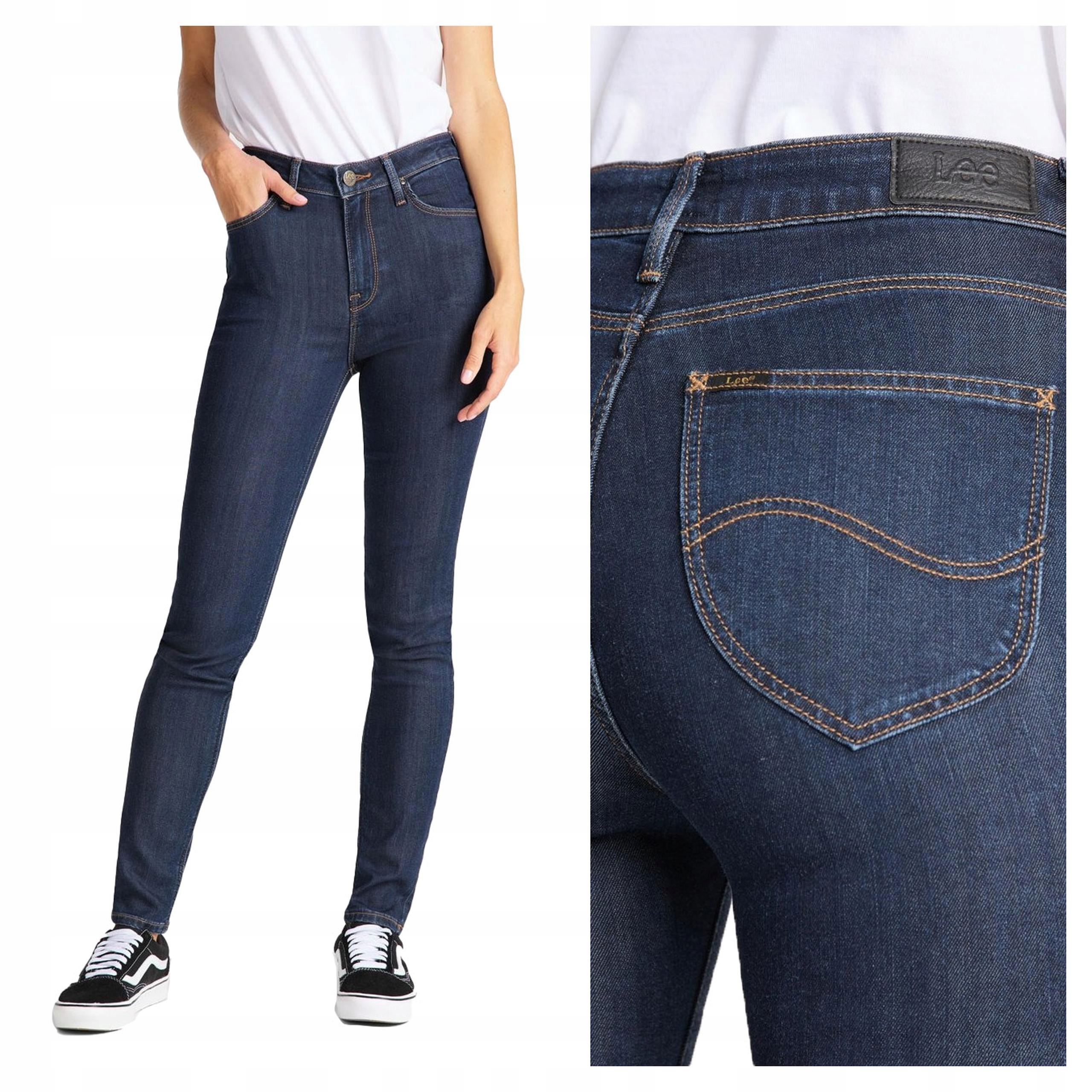 Lee Ivy Skinny Džínové kalhoty Dámské džíny Trubky W30 L31