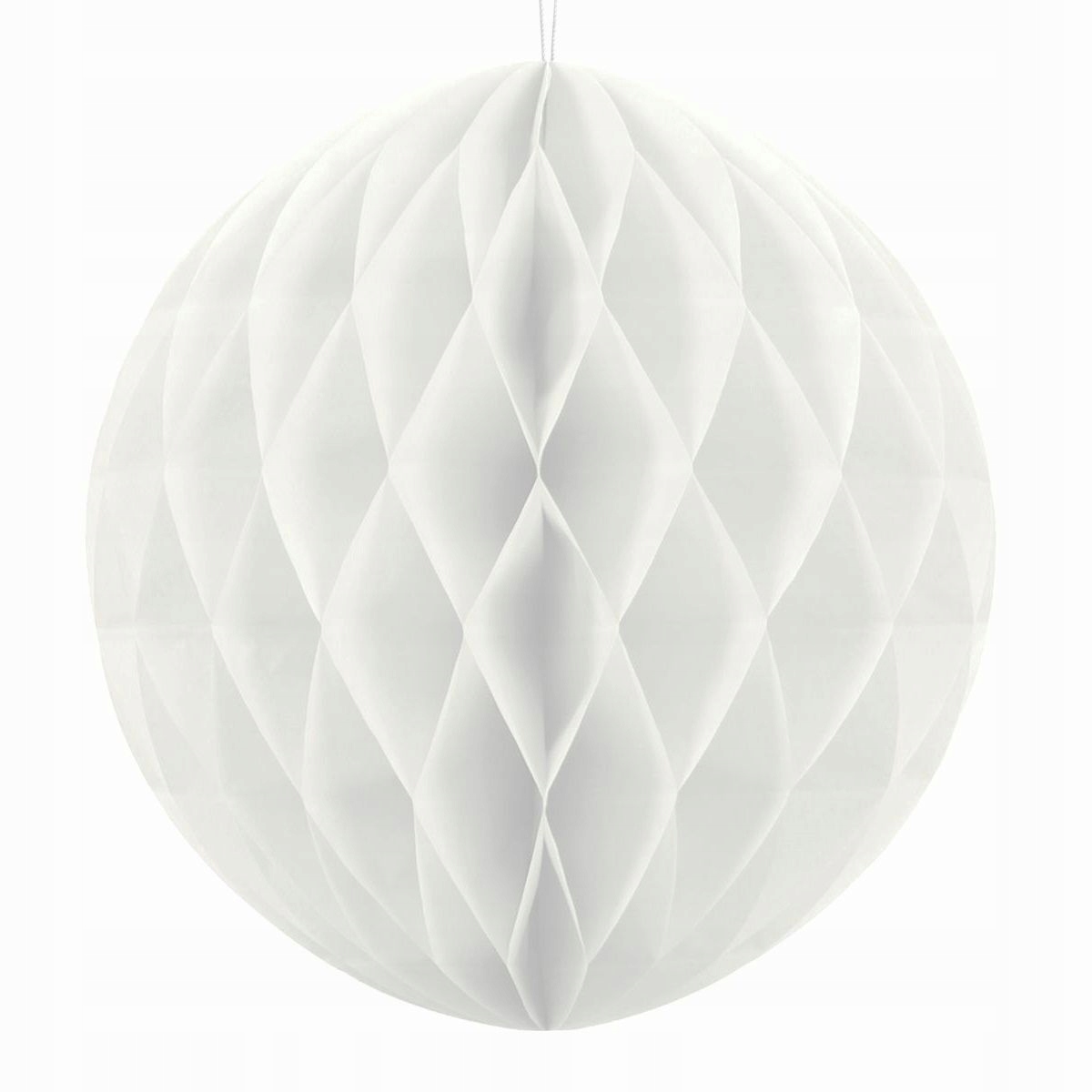 

Kula Bibułowa biała duża L 30 cm Honeycomb