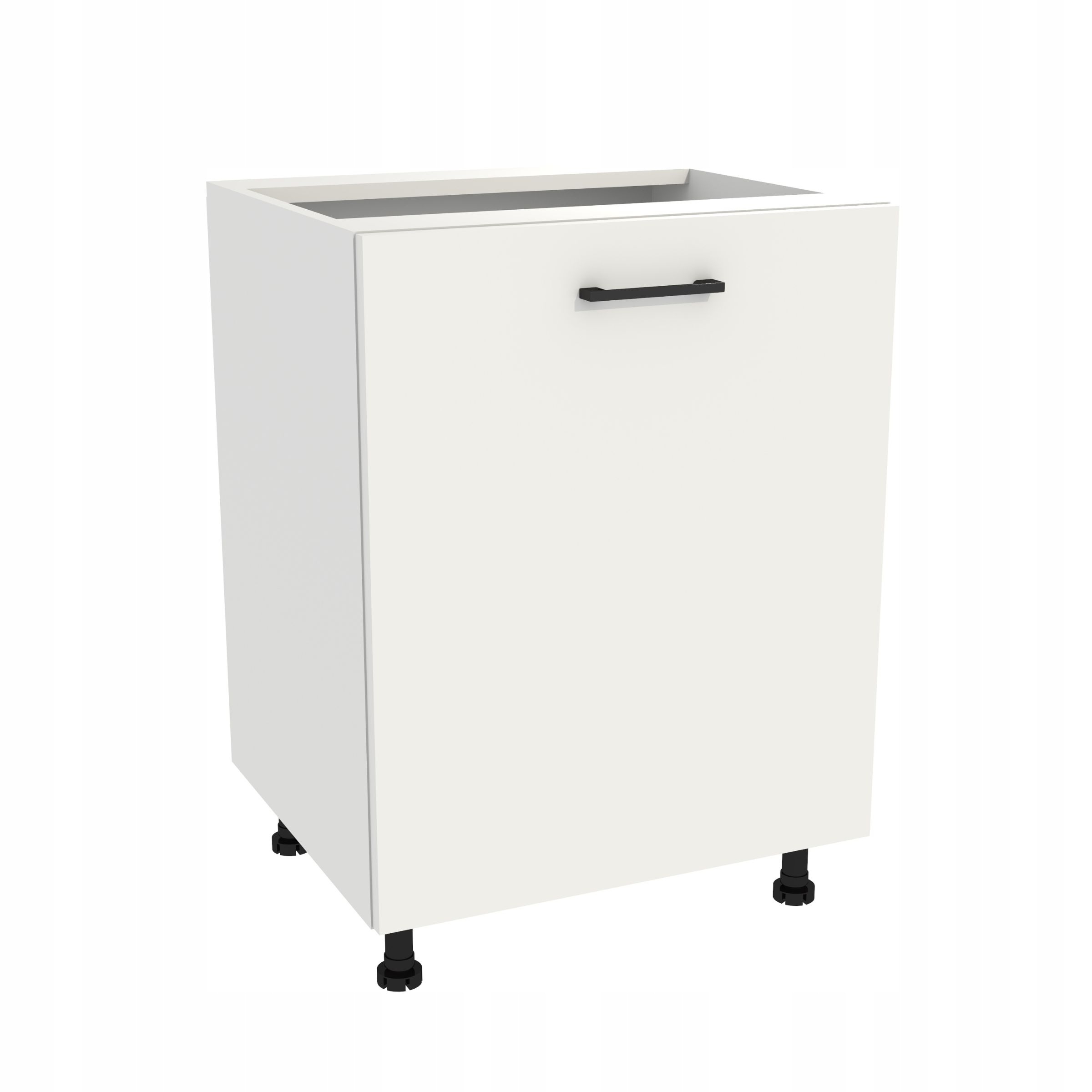 Dolní kuchyňská skříňka 60 Capri korpus Bílá přední strana Bílá Mat