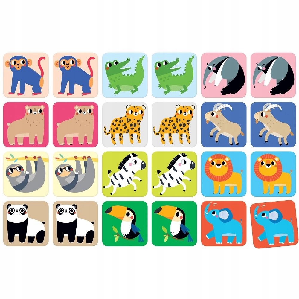 CZUCZU Duuuże memory - Dzikie zwierzęta Marka CzuCzu