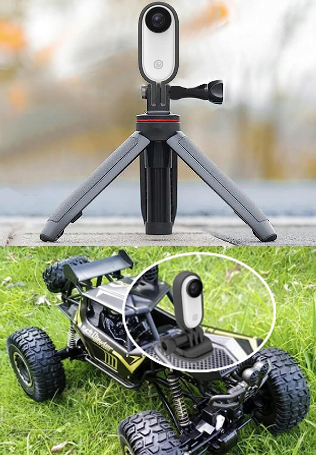 MOCOWANIE RAMY ADAPTER KAMERY+1/4" DO Insta360 GO3 EAN (GTIN) 711696410010