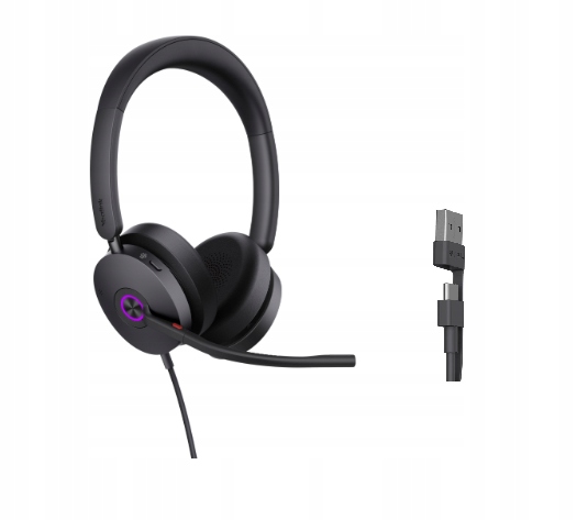 Yealink UH48 Dual Teams Usb-c/a przewodowe słuchawki z Anc