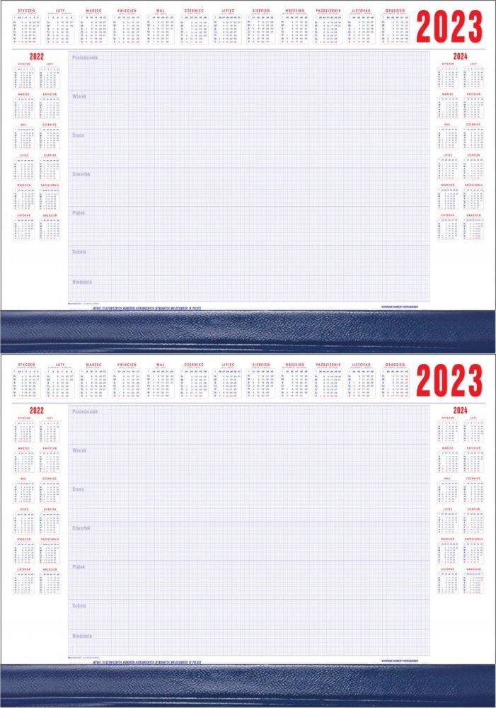 

Podkład Udziałowiec z kalendarzem 2023 A2 x2