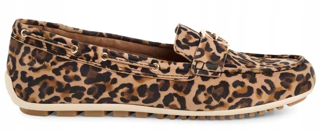 Tamaris dámské kožené mokasíny s leopardím vzorem 41