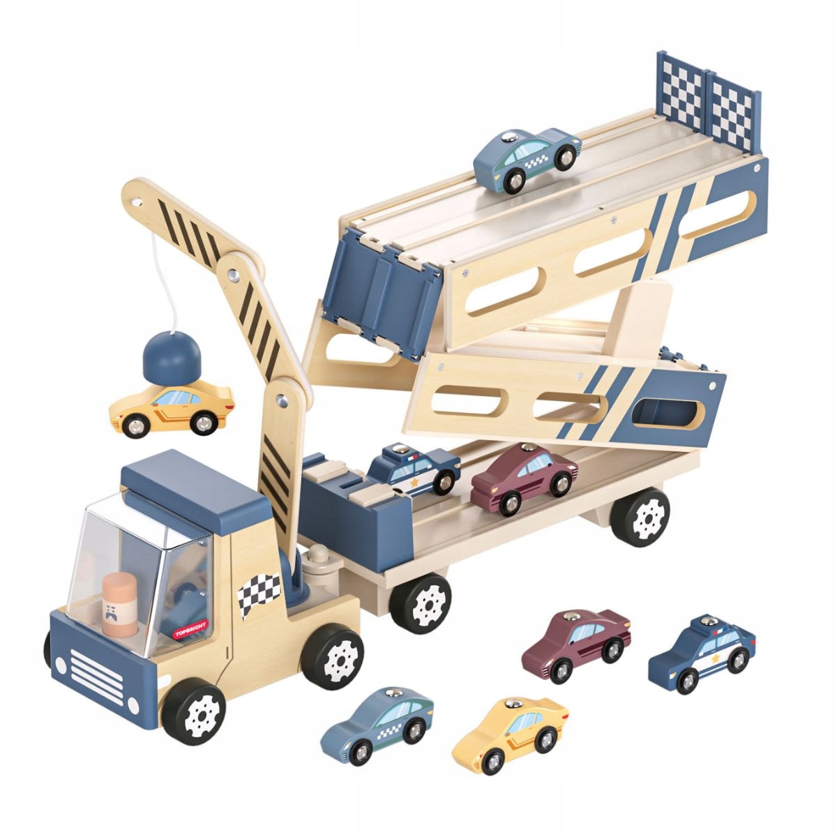 Topbright Roll&Race Hračka pro děti 2v1 Transportér aut a dráha