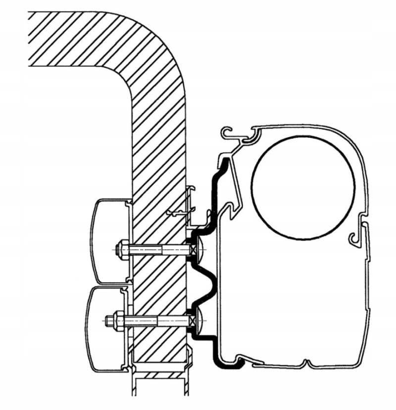 TH307965 - Адаптер для навеса Hymer Exsis Camp 4.5 m Thule