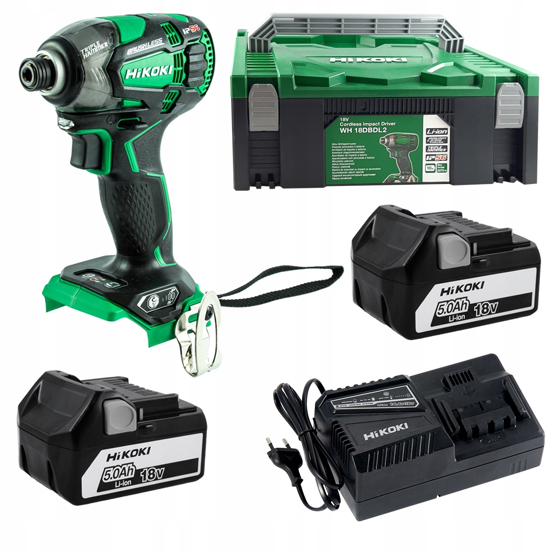 

Zakrętarka 18V 207Nm 2x5Ah HiKOKI WH18DBDL2 Wpz