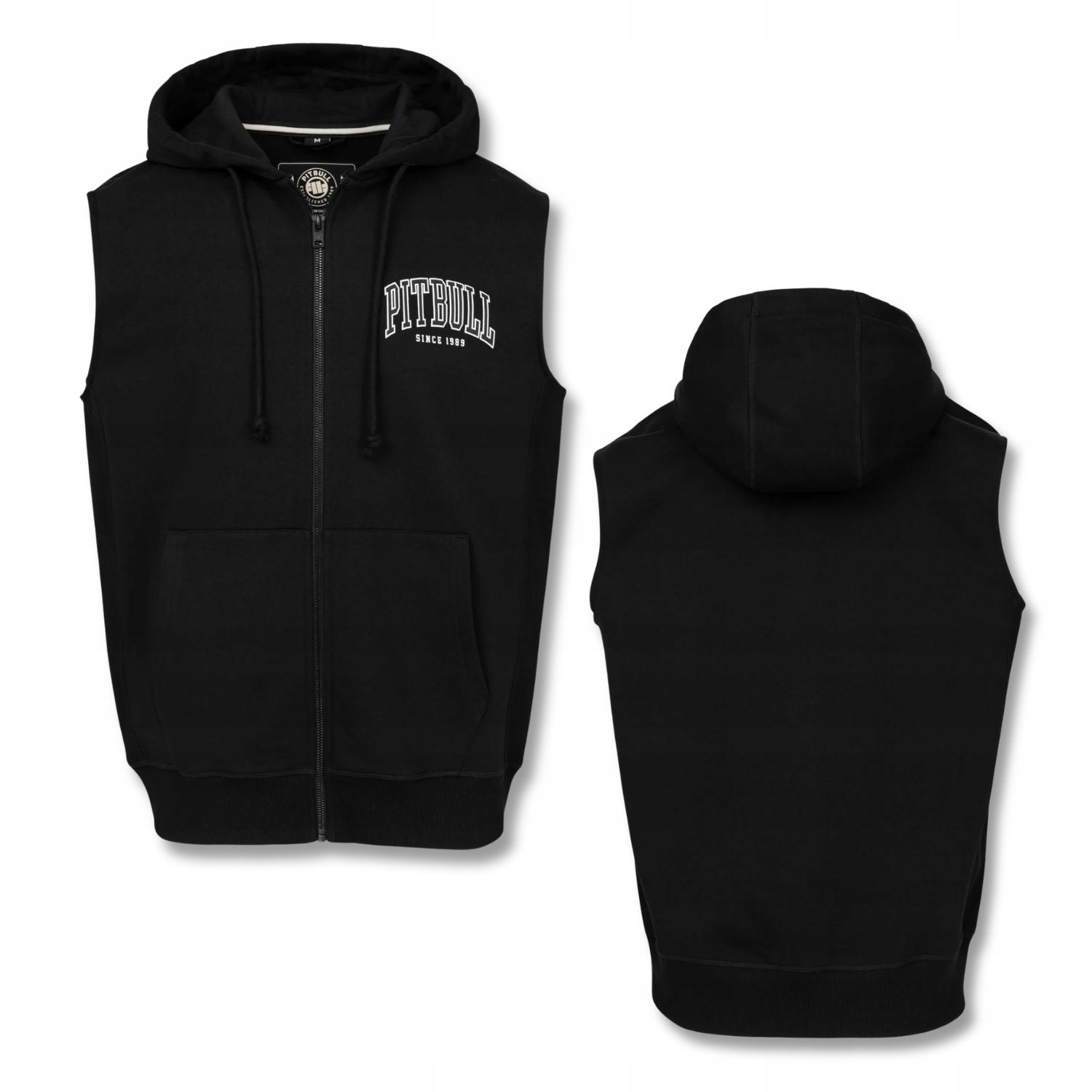 Bezrękawnik rozpinany z kapturem Pitbull Bawełniana Kamizelka Badger XL
